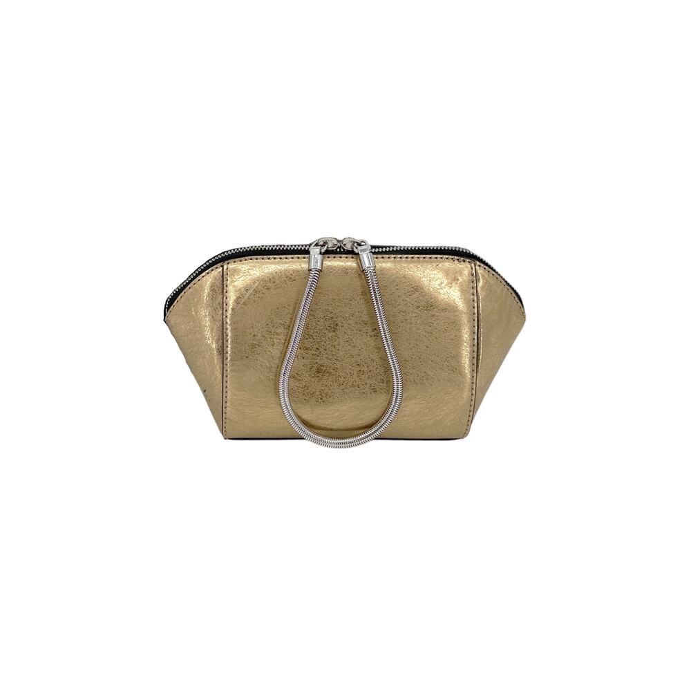ALEXANDER WANG Chastity Makeup Pouch Clutch in Gold